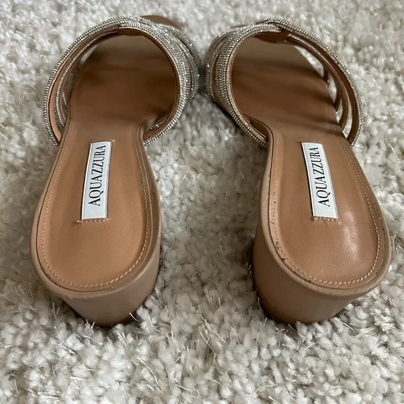 Aquazzura 50mm moondust sandals